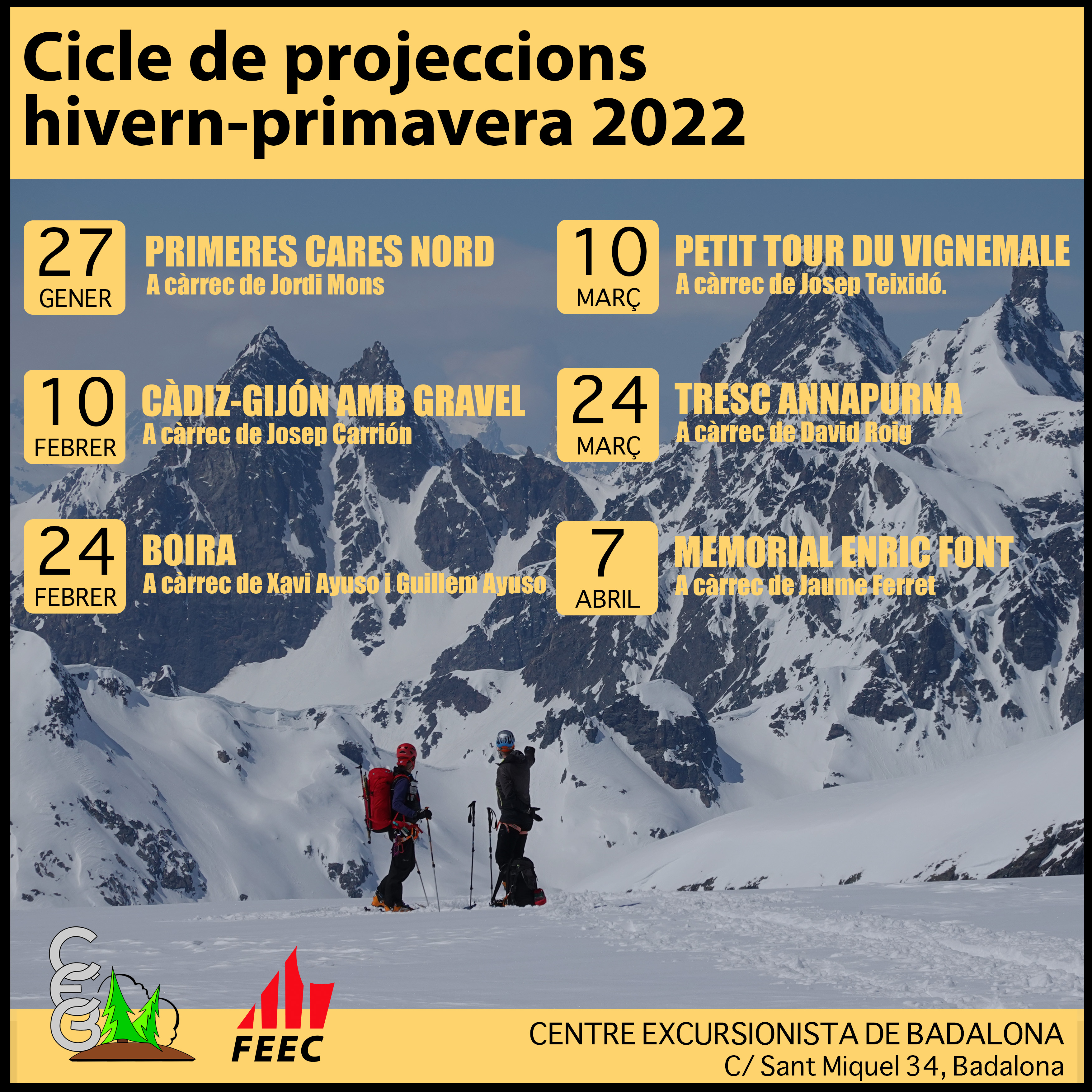 Cicle de Projeccions hivern primavera 2022