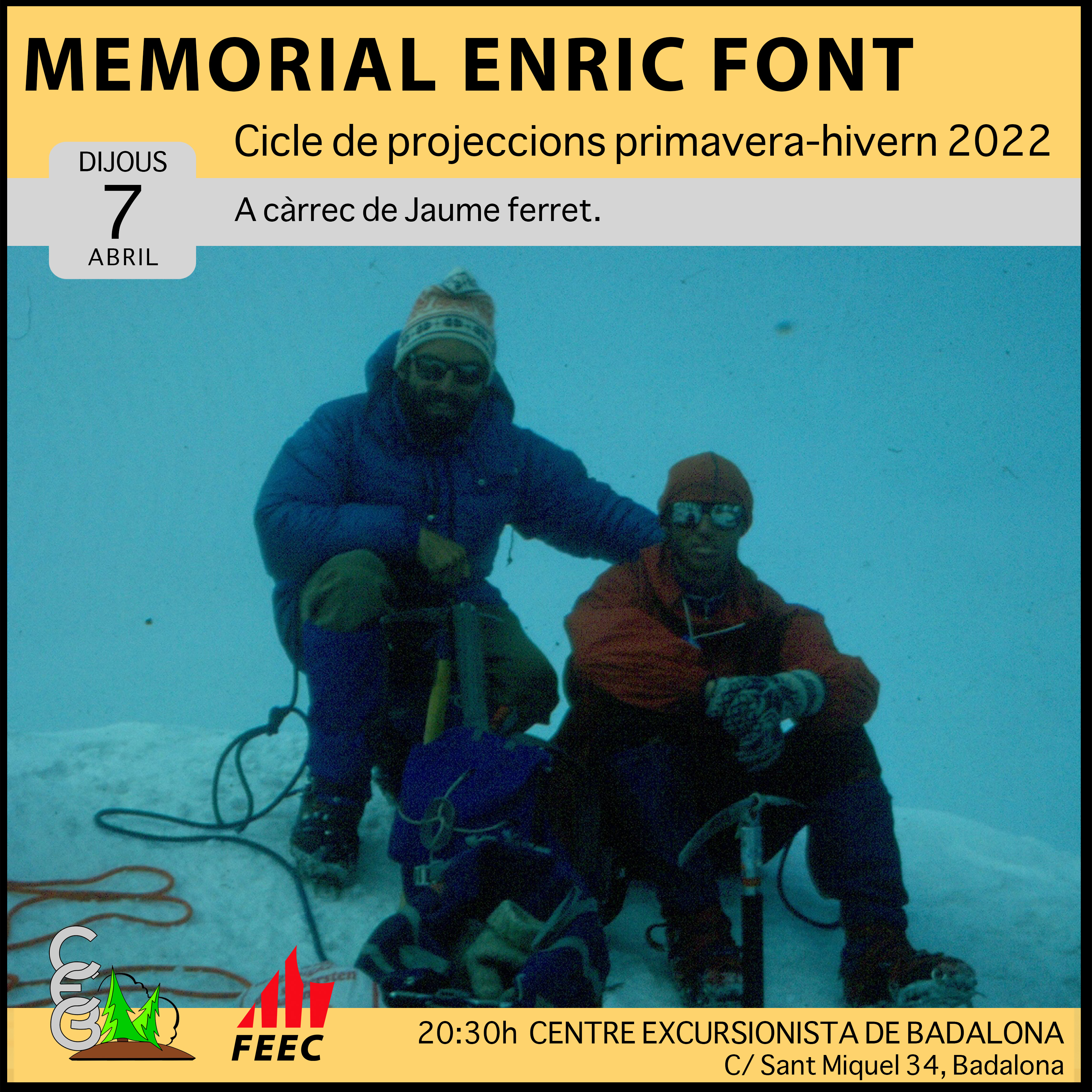 CICLE DE PROJECCIONS - Memorial Enric Font