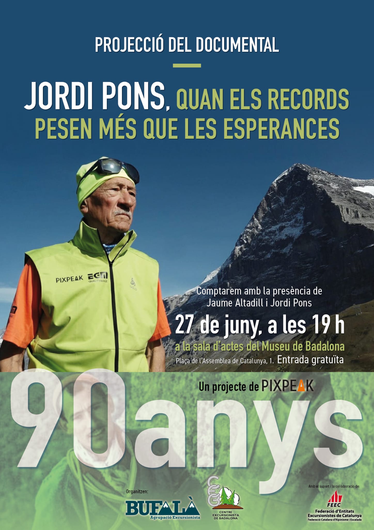 Projecció Documental Jordi Pons