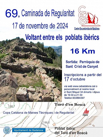 El 17 de novembe ens veiem a la 69a Caminada de Regularitat !!