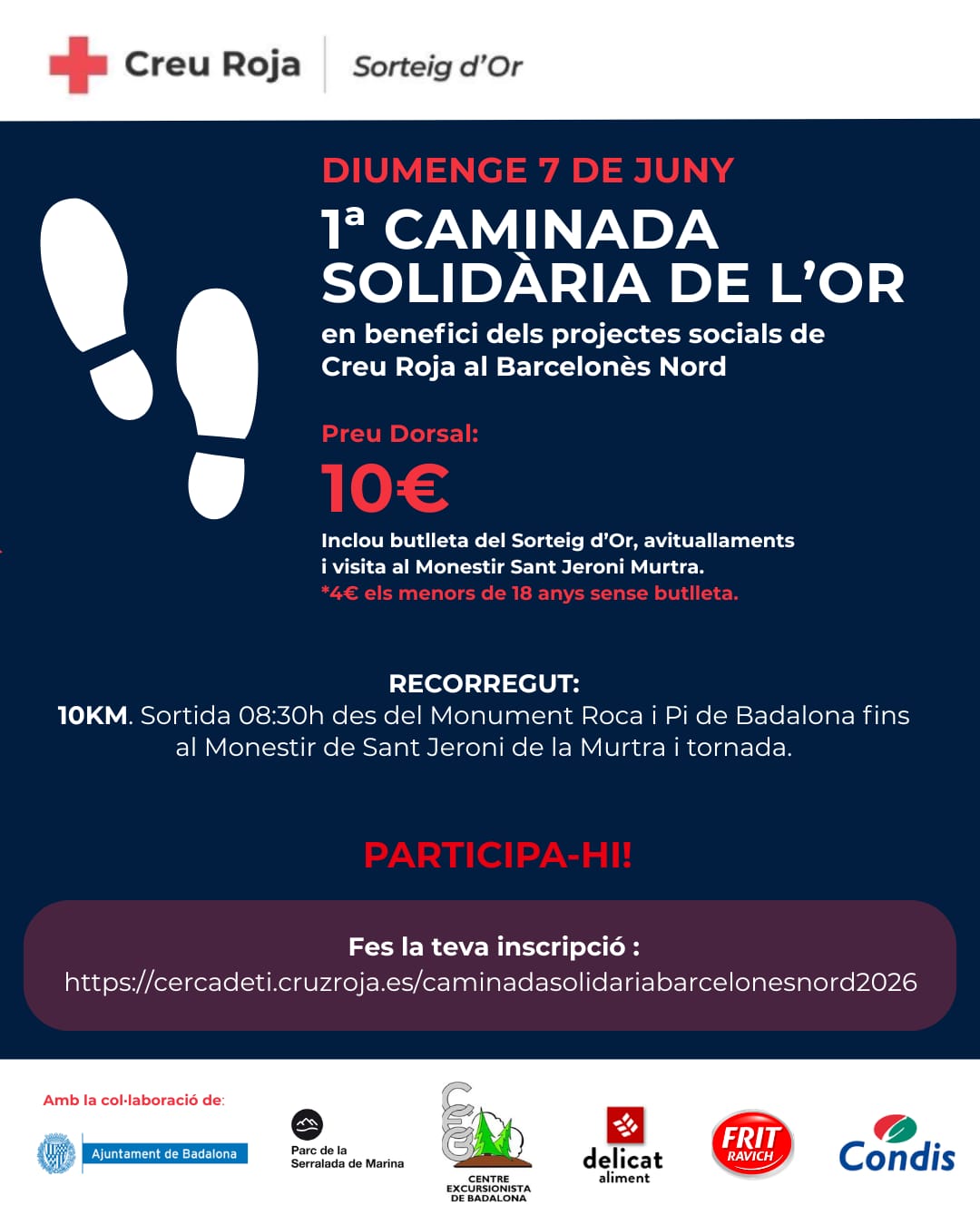 1ª Caminada Solidària de l'Or al Barcelonès Nord 