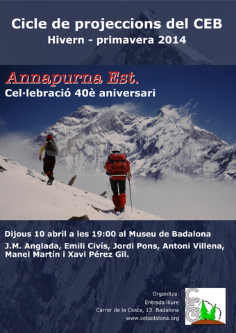 Cel·lebració del 40è aniversari de l'Annapurna est