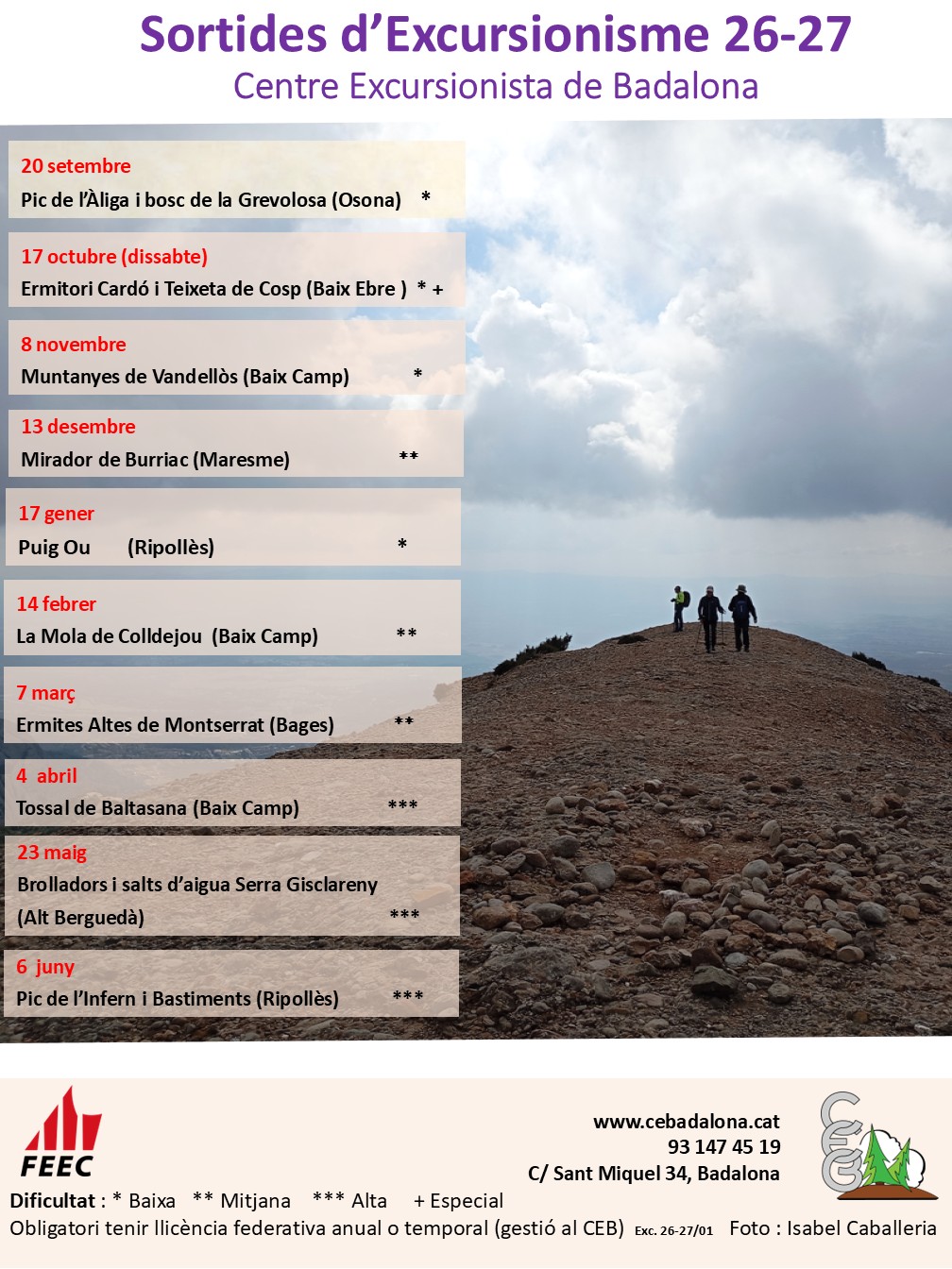 Excursionisme 26/27